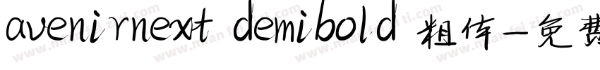 avenirnext demibold 粗体字体转换